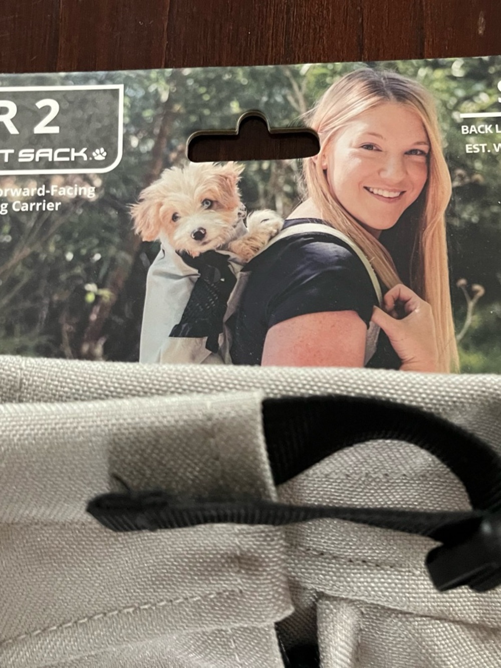 K9 Sport Sack Carrier Backpack - Light Gray - Picture 3 of 3
